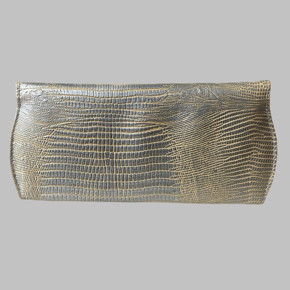 VTG Judith Leiber Metallic Lizard Leather Crystal Sunglasses Case with Crystals - Picture 5 of 13